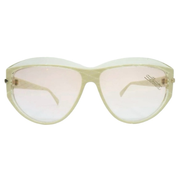 1980’s Cream Silhouette Sunglasses, Deadstock/Unworn, Mod...